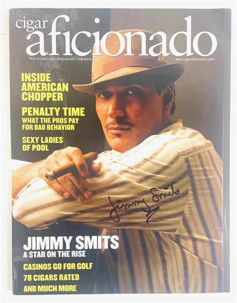 Jimmy Smits Signed Cigar Aficionado Magazine (Third Party Guarantee)