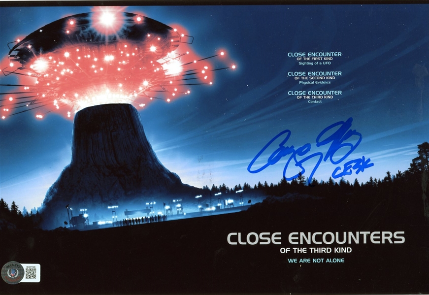 Close Encounters: Cary Guffey Signed 8" x 12" Photo (Beckett/BAS)