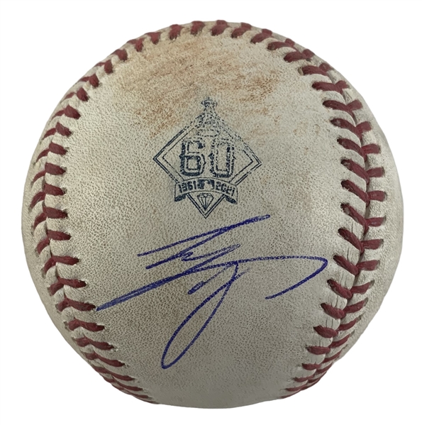 Shohei Ohtani Game Used & Signed OML Baseball :: Used 05-03-21 :: Ohtani MVP HR Game! (PSA/DNA & MLB Authentication)