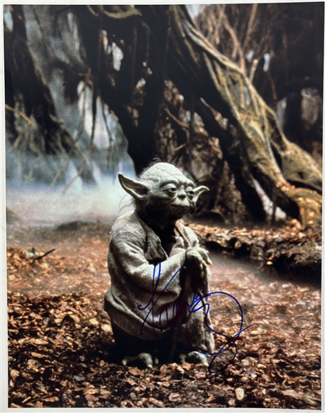 Star Wars: Frank Oz Signed 11" x 14" Photograph as Master Yoda (JSA LOA)