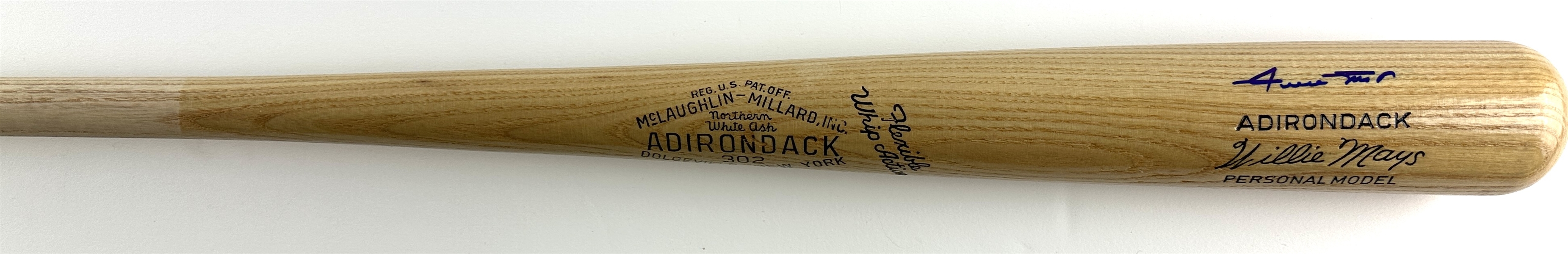 Willie Mays Signed Adirondack Vintage Style Personal Model Baseball Bat (Third Party Guaranteed)