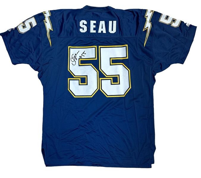 Junior Seau Signed San Diego Charger Game Model Jersey (Third Party Authentication)