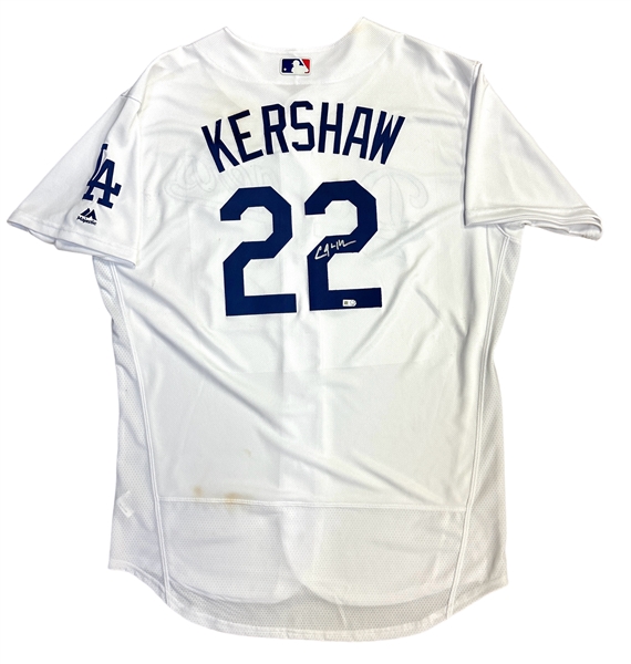 Clayton Kershaw Signed LA Dodgers Home Model Jersey (MLB Authentication)