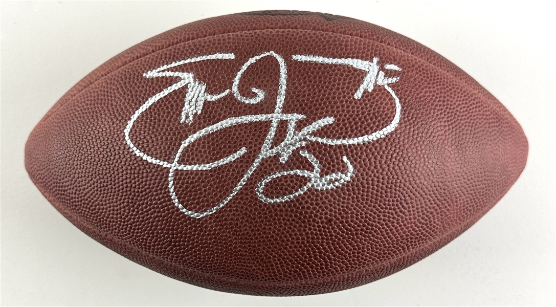 Emmitt Smith Signed Super Bowl XXVIII Game Model Leather Football (Third Party Guaranteed)
