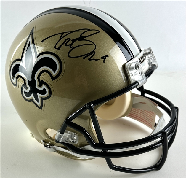 Drew Brees Signed New Orleans Saints Full Sized PRO LINE Game Model Helmet (Beckett/BAS & Brees Holo)