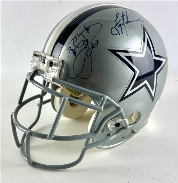 Dallas Cowboys "Big 3" Signed PRO LINE Game Model Helmet with Aikman, Emmitt & Irvin (Third Party Guaranteed)