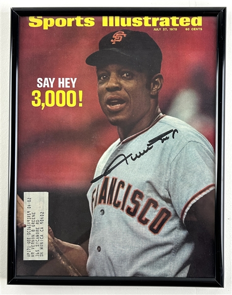 Willie Mays Signed July 1970 Sports Illustrated Magazine (Third Party Guaranteed)