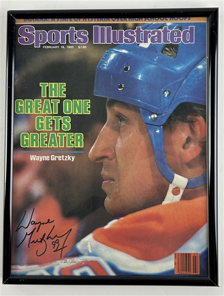 Wayne Gretzky Signed February 1985 Sports Illustrated Magazine (Third Party Guaranteed)