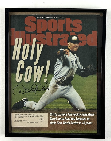 Derek Jeter Signed October 1996 Sports Illustrated Magazine (Third Party Guaranteed)
