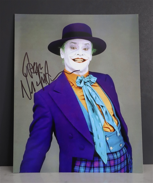 Jack Nicholson Superb Signed 8" x 10" Color Photo as "The Joker" (Third Party Guaranteed)