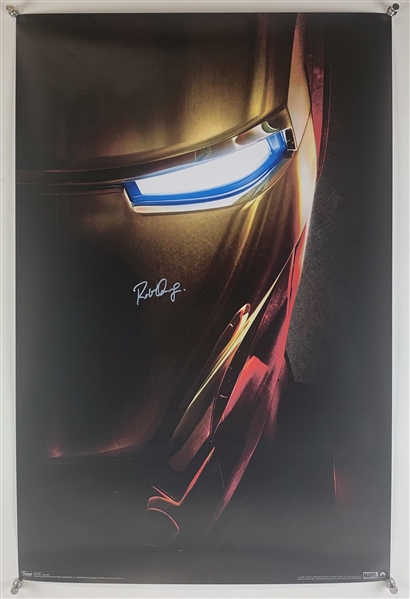 Robert Downey Jr. Signed 22" x 34" Trends International Iron Man One-Sheet Poster (SWAU Hologram & Beckett/BAS LOA)