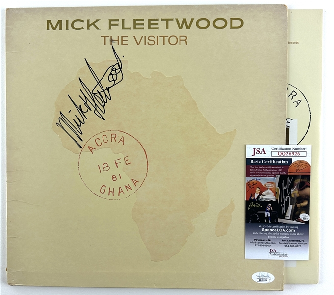 Fleetwood Mac: Mick Fleetwood Signed "The Visitor" Solo Album (JSA COA)