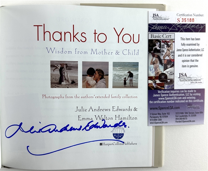 Julie Andrews Lot of Three (3) Signed Books (JSA COAs)