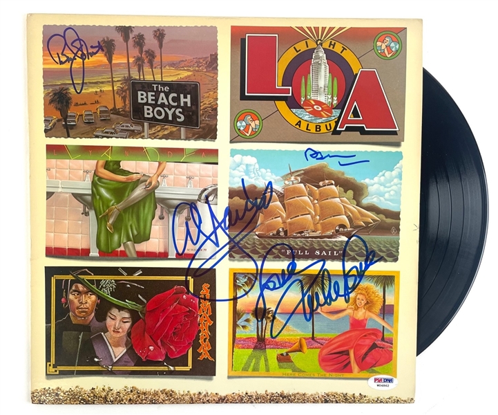 Beach Boys Group Signed "L.A. Light" Album (PSA/DNA)