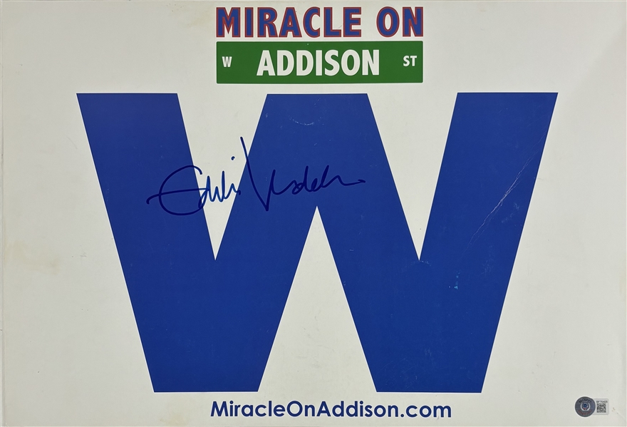 Pearl Jam: Eddie Vedder Signed 13" x 19" "Miracle on Madison" Poster (Beckett/BAS LOA)