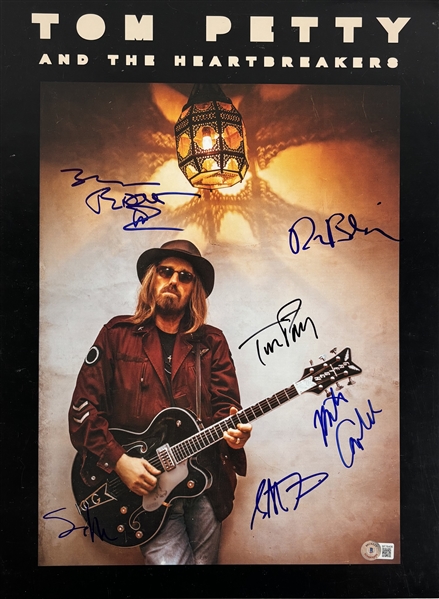 Tom Petty & The Heartbreakers Group Signed 14" x 19" Poster (6 Sigs)(Beckett/BAS LOA)