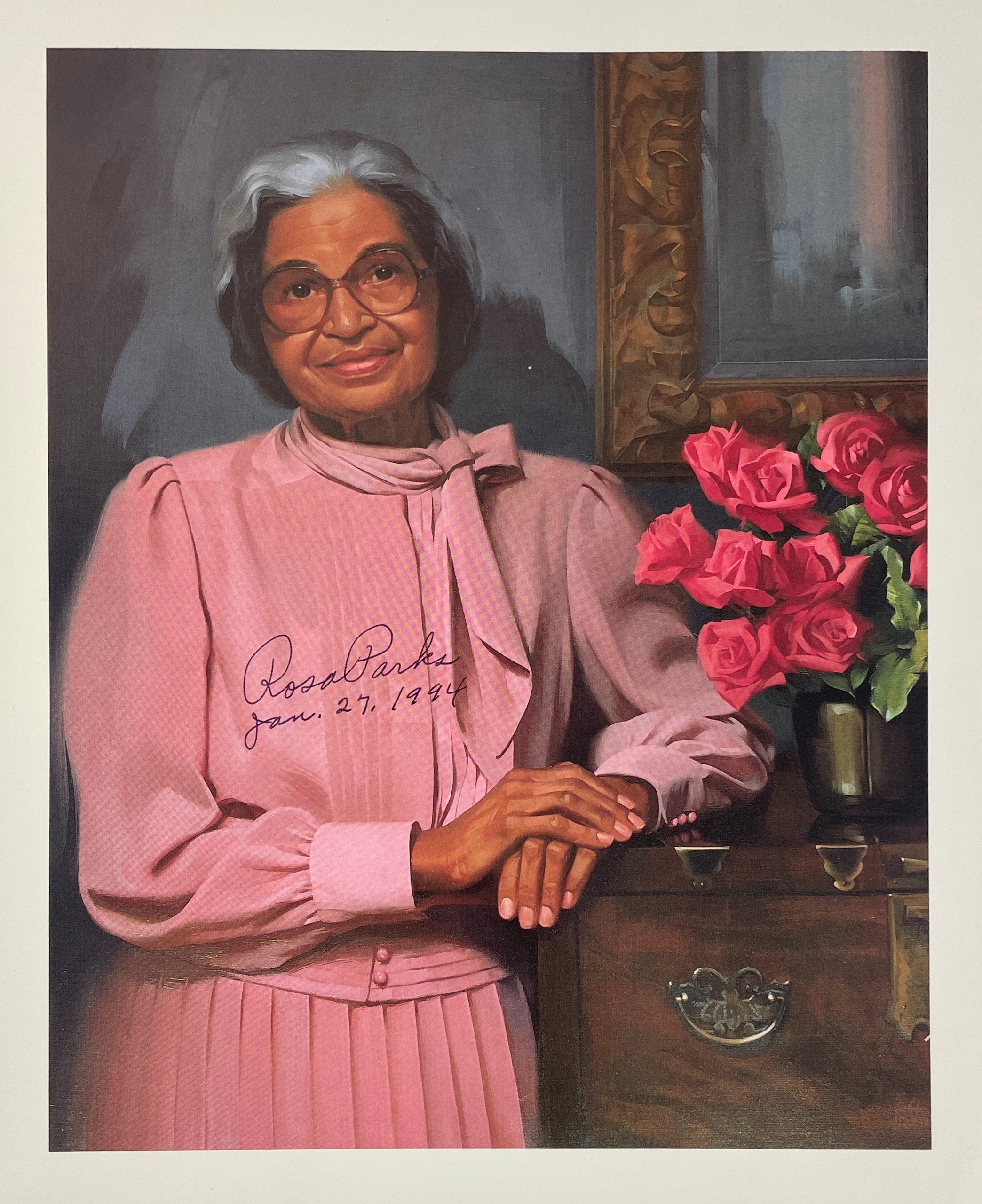 Lot Detail - Rosa Parks Signed & Inscribed 9" X 11" Photo (JSA LOA)