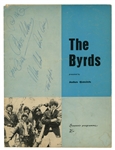 The Byrds: Group Signed 1965 Concert Programme (Third Party Guaranteed)(Tracks LOA)
