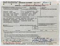 The Beatles: John Lennon & Yoko Ono Dual Signed 5.75" x 7.25" NY Financial Document (Beckett/BAS LOA)