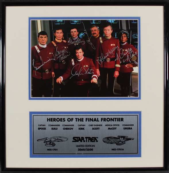 Star Trek (Original Series) Cast Signed Limited Edition 8" x 10" Photo Display (JSA LOA)