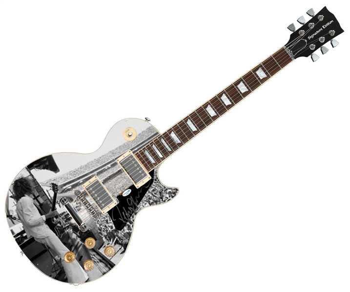 Peter Frampton Signed Custom Graphic Guitar (ACOA)