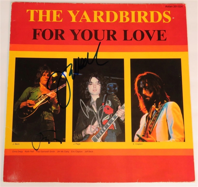 The Yardbirds Incredibly Rare Group Signed "For Your Love" Album with Page, Clapton & Beck! (Beckett/BAS & JSA LOAs)