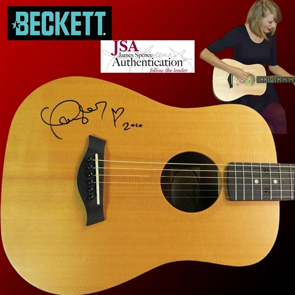 Taylor Swift Signed Taylor 3/4 Scale Acoustic Guitar with Early "On The Body" Autograph (Beckett/BAS & JSA LOAs)