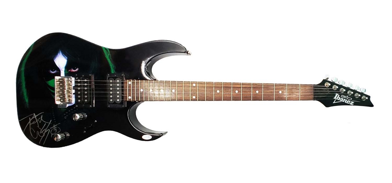 KISS: Peter Criss Signed Custom Ibanez Guitar (ACOA)