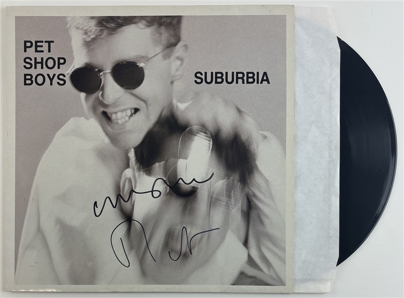 The Pet Shop Boys: Neil Tennant & Chris Lowe Signed "Suburbia" Album Cover (Beckett/BAS)