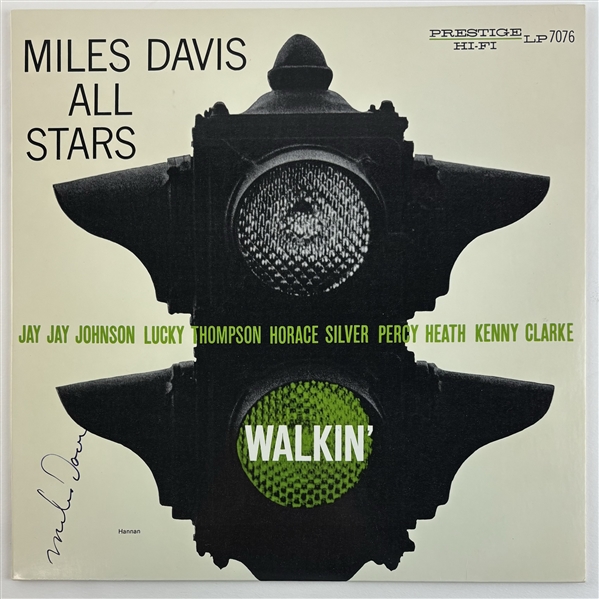 Miles Davis Signed "Walkin" Album Cover (Beckett/BAS LOA)