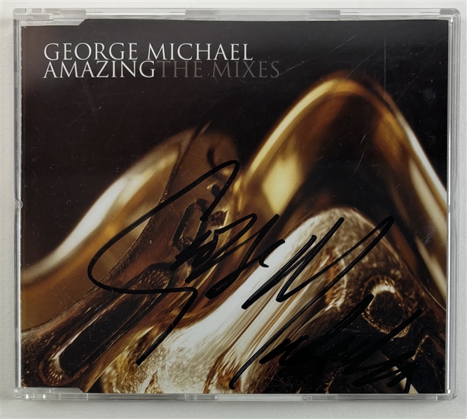 George Michael Signed "Amazing: The Mixes" CD Insert (Beckett/BAS LOA)