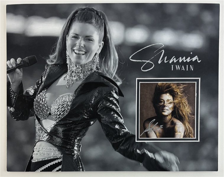 Shania Twain Signed CD Insert in 11" x 14" Matted Display (Beckett/BAS)