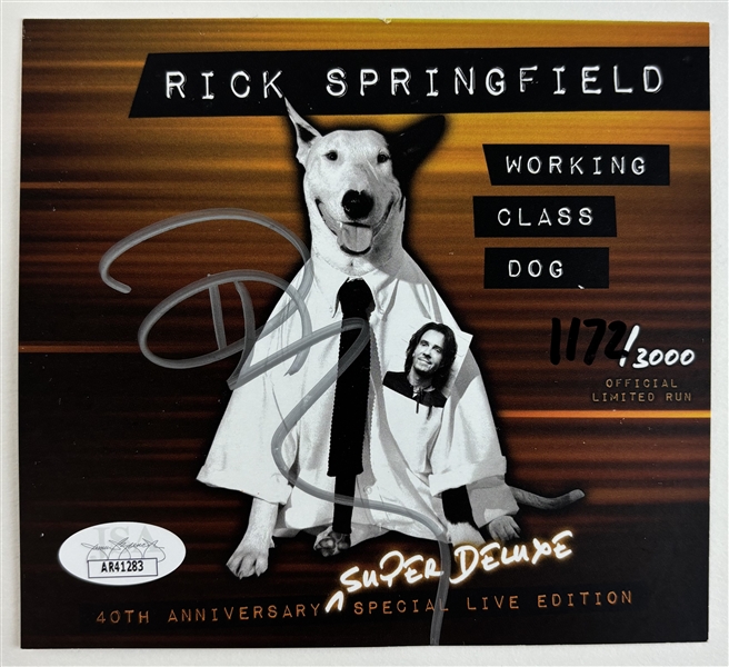 Rick Springfield Signed "Working Class Dog" CD Insert (JSA COA)