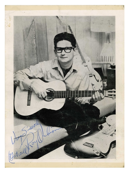 Roy Orbison Signed 5.75" x 8" Photo 1960s Era Autograph (Third Party Guaranteed)