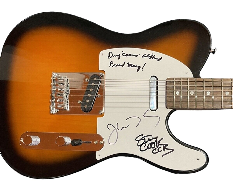 Creedence Clearwater Revival Group Signed Fender Squier Telecaster Guitar (Beckett/BAS & JSA LOAs)