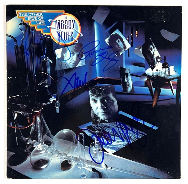 Moody Blues: Group Signed "The Other Side of Life" Album Cover (4 Sigs)(JSA LOA)(John Brennan Collection)