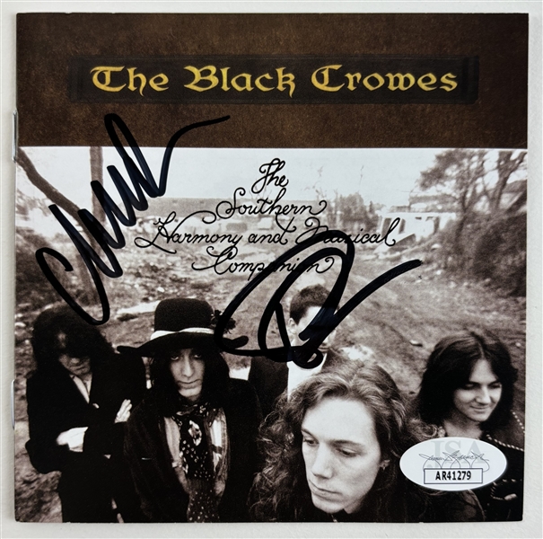 The Black Crowes: Chris & Rich Robinson Signed CD Insert (JSA COA)
