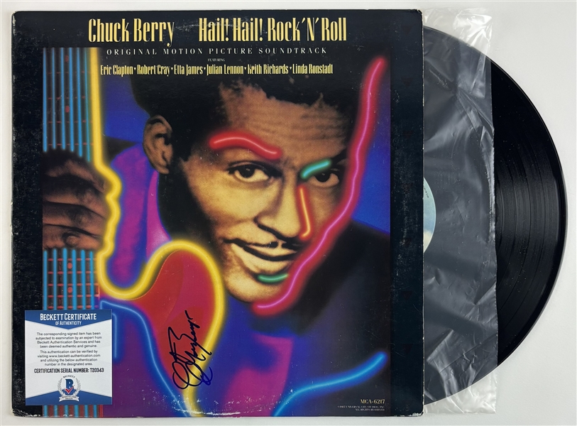 Chuck Berry Signed “Hail! Hail! Rock N’ Roll” Soundtrack Record Album (Beckett/BAS)