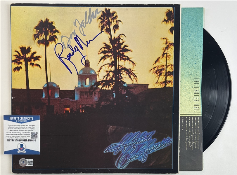 Eagles: Randy Meisner and Don Felder Signed "Hotel California" Album Cover (Beckett/BAS)
