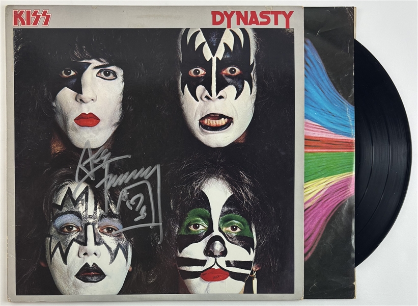 KISS: Ace Frehley Signed "Dynasty" Album Cover (Third Party Guaranteed)
