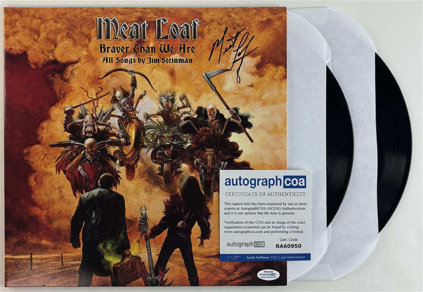 Meat Loaf Signed "Braver Than We Are" Record Album (ACOA)