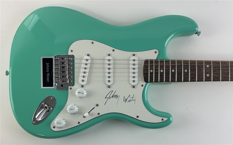 Johnny Winter Signed Stratocaster Guitar (Beckett/BAS)