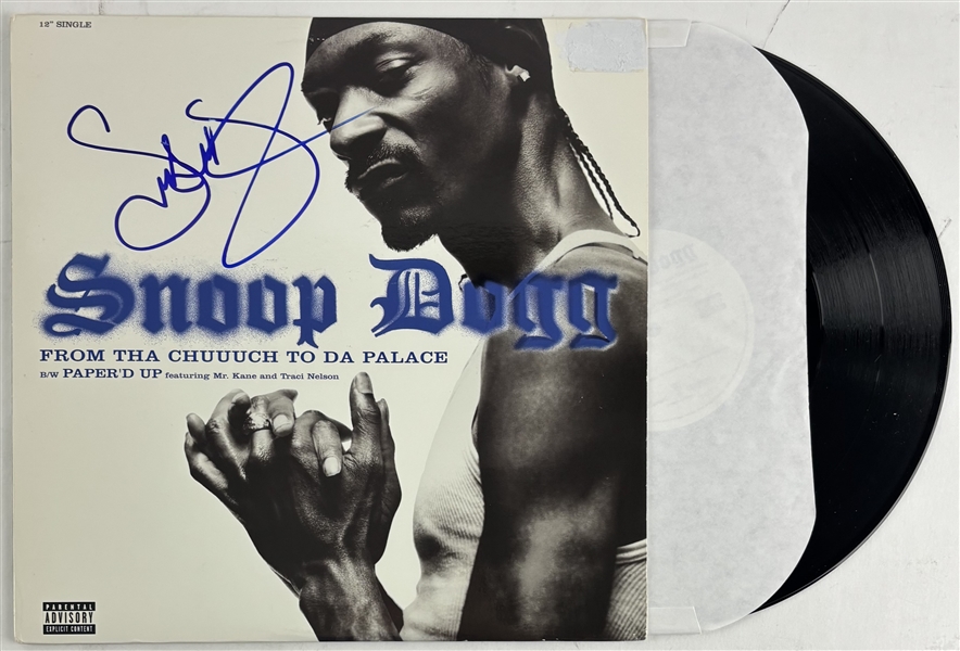 Snoop Dogg Signed "From Tha Chuuuuch to Da Palace" 12-Inch Album Cover (Beckett/BAS)