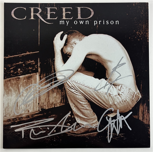 Creed : Group Signed "My Own Prison" Album Cover (Beckett/BAS LOA)