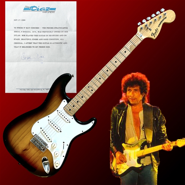 Bob Dylan Personally Owned & Played 1978 Fender Stratocaster Guitar (Letter of Provenance)