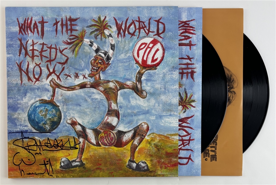 Public Image LTD: Johnny Rotten Signed “What the World Needs Now” Album Record (Beckett/BAS)