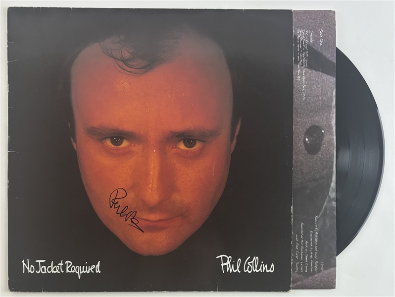 Phil Collins Signed "No Jacket Required" Album Cover w/ Vinyl (Beckett/BAS)