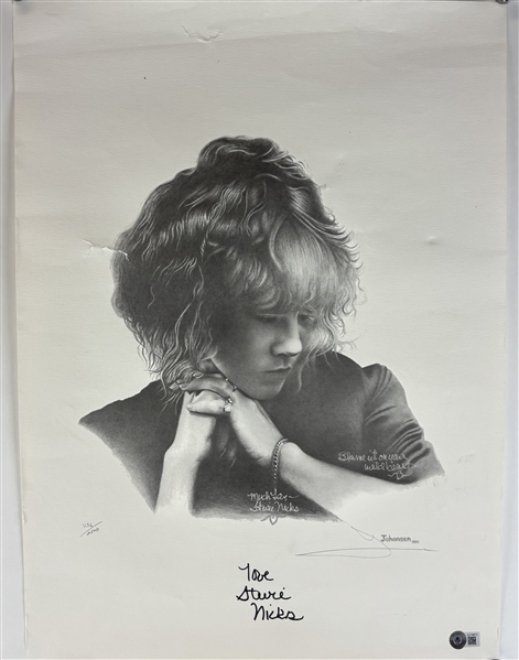 Stevie Nicks Signed 16" x 22" Ltd. Ed. Lithograph (Beckett/BAS LOA)