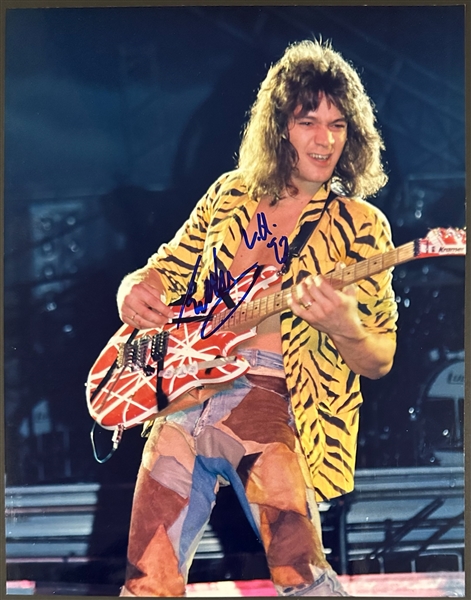 Eddie Van Halen Superb Signed 8" x 10" Color Photo (Beckett/BAS LOA)