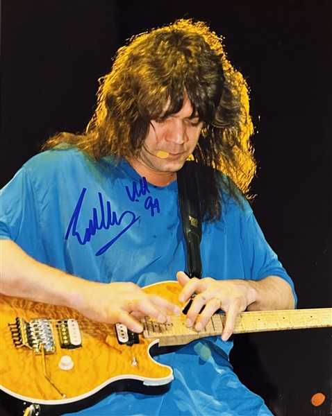 Eddie Van Halen Signed 8" x 10" Color Concert Photograph (Beckett/BAS LOA)